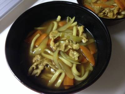 カレーうどんスープ