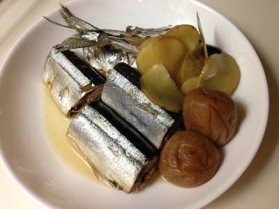 さんまの梅干し煮