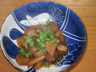 大根と豚バラ肉の南蛮煮
