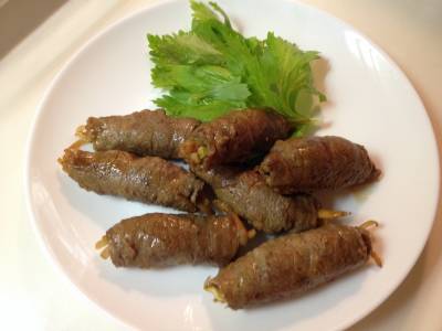 切り干し大根の牛肉ロール