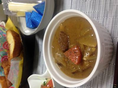 牛肉とにんじんのビール煮