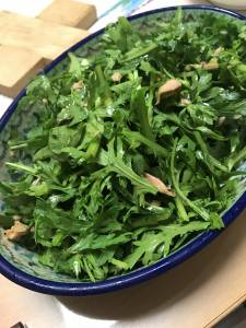 春菊とりんごのツナサラダ