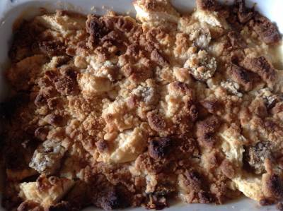 りんごとバナナのクランブル