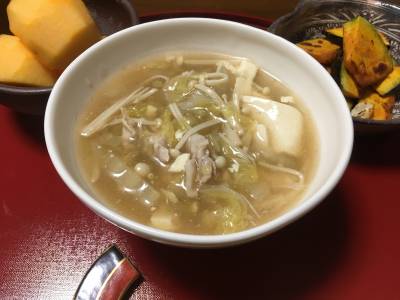 きのこの酸辣湯(サンラータン)