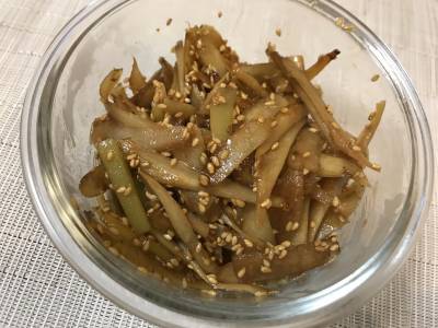 ごぼうの酢炒め
