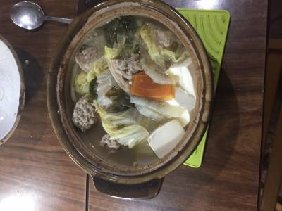 白菜と肉だんごの煮物