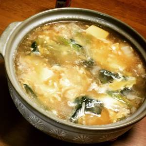 帆立てのトロトロ湯豆腐