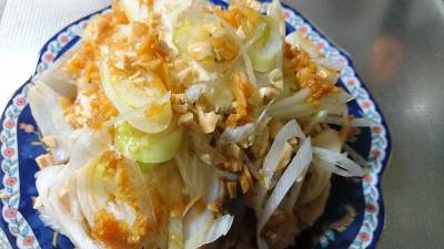 鶏ささ身とれんこんの香味ねぎだれ