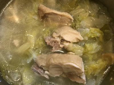 白菜の鶏スープ煮