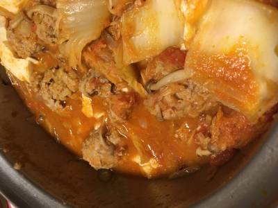 ソーセージと野菜のトマト鍋