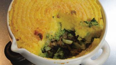 ひき肉とマッシュポテトのグラタン