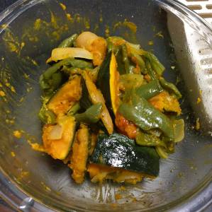 夏野菜のレンジ蒸し