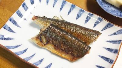 さんまの塩焼き-フライパンで