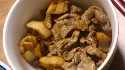 豚肉とれんこんの炒め煮