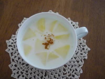 あったか～いりんごミルク