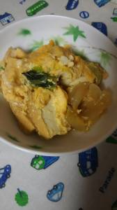 新たまねぎの卵とじ