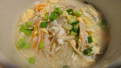 えのきだけの卵とじ汁