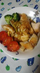 鶏ささ身とれんこんの香味ねぎだれ