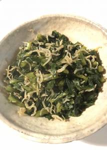 大根の葉のじゃこ炊き