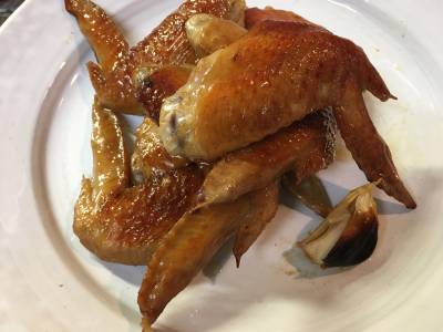 手羽先のにんにくじょうゆ焼き