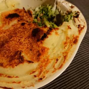 ひき肉とマッシュポテトのグラタン