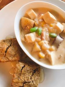 豆乳野菜スープ