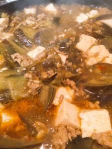 マーボーなす春雨豆腐