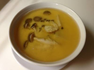 ささ身としめじの茶碗蒸し