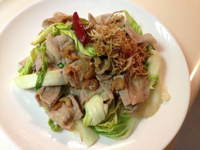 干し白菜のしょうが炒め