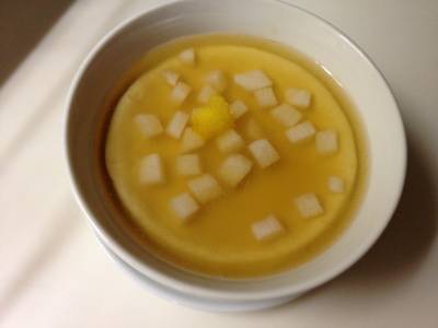 えんどう豆の茶碗蒸しあん