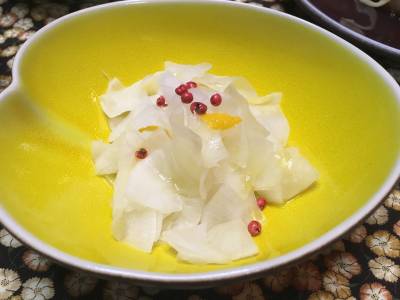 大根と柚子（ゆず）のあちゃら漬け