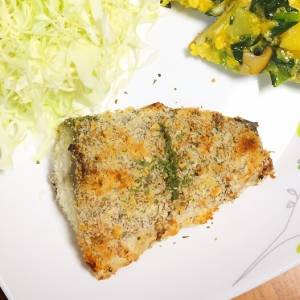 さばのマスタードパン粉焼き