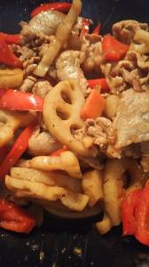 豚肉とれんこんの炒め煮