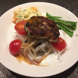 豚ひき肉の簡単バーグ