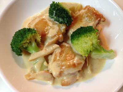 チキンのしょうがみそクリーム煮