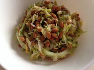 香味乳酸キャベツのじゃこ納豆