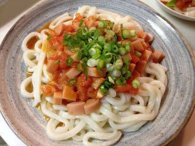 汁なし トマトうどん
