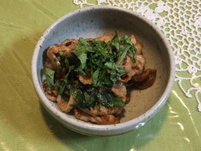 梅肉入りしょうが焼き