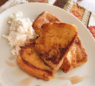 コーヒーフレンチトースト チーズのせ