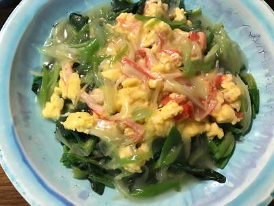 ほうれん草の卵あんかけ