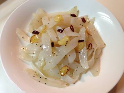 こんにゃくのペペロンチーノ