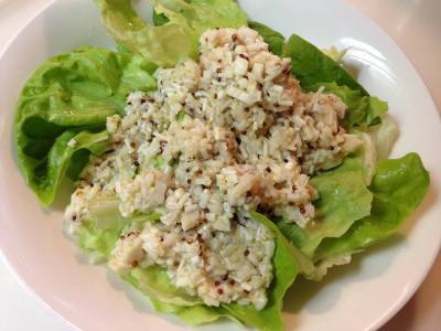 えのきドレッシングの春菊サラダ