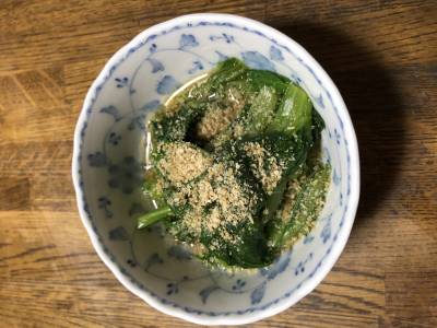 小松菜と油揚げの煮びたし