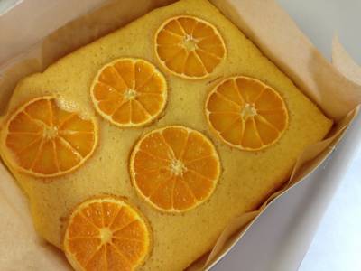 みかんのホワイトブラウニー