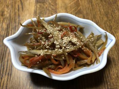 ごぼうとにんじんのきんぴら