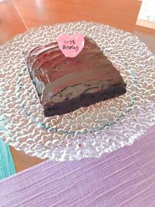 ラズベリーチョコレートケーキ