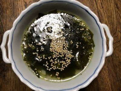 わかめの早うまスープ