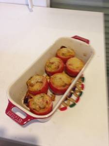 トマトのツナ詰め焼き