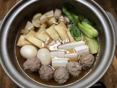 肉だんごと豆腐のコトコト鍋
