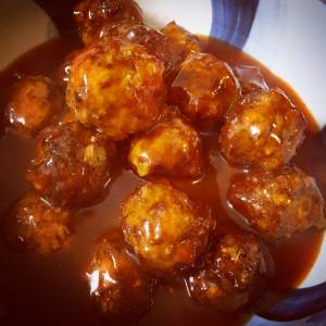 肉だんごの甘酢あん